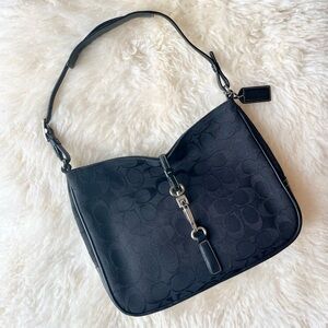 Vintage Coach Hamptons Signature Clip Hobo Shoulder bag #6091